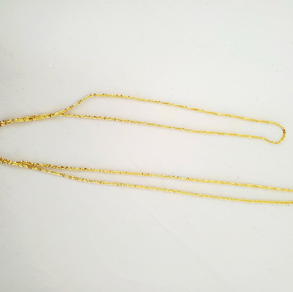 NWOT Sterling silver necklace with gold overlay